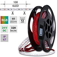 LED pásek SMD5050 RGB, 60LED/m, 12W/m, D