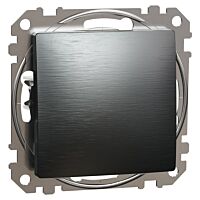 SCHNEIDER Sedna Design & Elements Tlačítko 1/0, Leštěný Titan