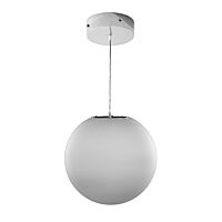 MODUS Svítidlo BAL OP, LED modul , opálová skleněná koule 400mm, závěs lanko, 3000K, zdroj 1050mA nestmívatelný, vč. tr. kabelu, bílý baldachýn RAL 9003