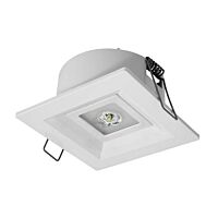 MODUS LOVATO P vestavné univerzální optika,3W LED 390 lm PREMIUM IP20 3h , stále svítící / svítící při výpadku, autotest, bílé, PO4