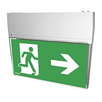 MODUS Svítidlo nouzové SK-8 1W LED STANDARD IP44 1h , stále svítící / svítící při výpadku, opálový kryt