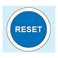 ABB Ovl. prvky kompaktní 22mmCP9-1021 Tlačítko modré, bílý RESET 1SFA619199R1021