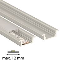 MCLED Profil AL 23x8mm, VO vestavný, matný difuzor, komplet, 2m