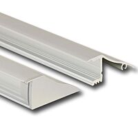 Nastenny hlinikovy profil 18x41 mm, ciry