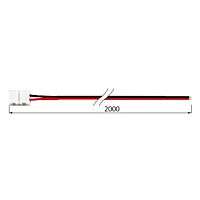 MCLED Konektor ML-112.004.21.2 připojovací, jednobarevných LED pásků šíře 10mm, 2 piny, délka 2m, 20AWG