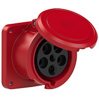 Zásuvka 63A/400V 5-pól. IP44 vest.