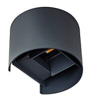 KANLUX LED Svítidlo REKA 7W 4000K kulaté, černý chrom