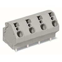 WAGO Svorka 745-3206 na desky plošných spojů 4 mm² Rozteč 10 mm, šedá