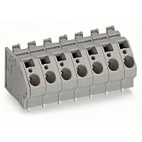 WAGO Svorka 745-355 na desky plošných spojů 6 mm² Rozteč 10 mm, šedá