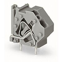 WAGO Svorka 745-824 s možností řad. připojení na DPS 4 mm² Rozteč 10 mm, modrá