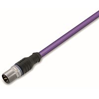 WAGO Kabel 756-1103/060-200 PROFIBUS Zástrčka M12B přímá 5pólová, fialová 20m
