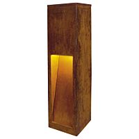SLV Svítidlo RUSTY SLOT 50 11W E27 lampa stojací 50cm IP44 rezavá
