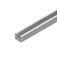 NIEDAX Lišta, C-profil s drážkou 16 mm, 30x24x2000 mm, t=1,5 mm, bez děrování, bez povrchové úpravy 2972/2 BO