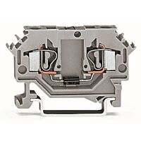 WAGO Svorka 281-603/281-401 pro moduly 2 vodiče S diodou 1N5408, šedá