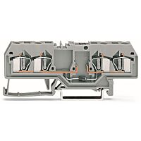 WAGO Svorka 281-665/281-411 pro moduly 4 vodiče S diodou 1N4007, šedá