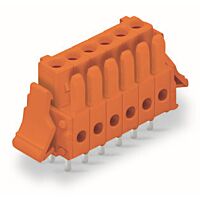 WAGO Konektor 734-506/037-000 pružinový THT Rovné provedení Rozteč 3,81 mm, oranžová