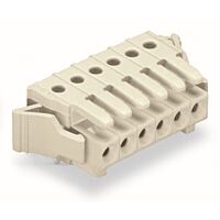 WAGO Konektor 734-538/037-000 pružinový THT Úhlové provedení Rozteč 3,5 mm, šedá