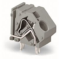 WAGO Svorka 745-883/006-000 s možností řad. připojení na DPS 16 mm² Rozteč 20 mm, šedá