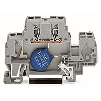 WAGO Svorka 870-523/281-588 pro moduly Dvoupatrová S varistorem, šedá