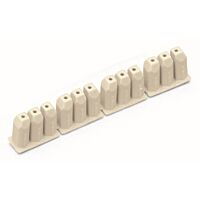 WAGO Zarážka 726-906 izolační 0,25 mm² „e“; 0,14–0,25 mm² „f“; 4× 3 ks/pás; Světle šedá