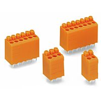 WAGO Svorka 735-122 na desky plošných spojů Tlačítko 1,5 mm², oranžová