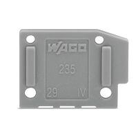 WAGO Bočnice 235-100 koncová možnost naklapnutí 1 mm, šedá