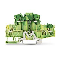 WAGO Svorka 2002-2707/999-950 dvoupatrová 4vodičová pro ochranný vodič 2,5 mm², zelenožlutá