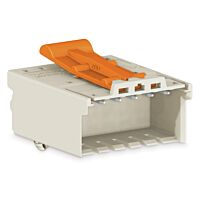 WAGO Konektor 2091-1525/020-3000 1vodičový s pájecími piny Push-in CAGE CLAMP® 1,5 mm², šedá
