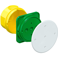 KAISER Krabice spojovací s víčkem, hloubka 66 mm, do betonu