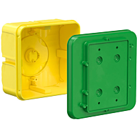 KAISER Krabice přístrojová pro Italské a USA přístroje 128x128x80 mm, do betonu