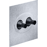 KAISER Těsnící manžeta Vlies-Butyl 150x150x30 mm pro 2 ks vedení průměr 15-22 mm