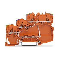 WAGO Svorka 2000-5377/102-000 3vodičová PNP, s přípojkou, oranžová