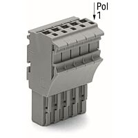 WAGO Svorka 2022-106/999-953 1vodičová pružinová Push-in CAGE CLAMP®, 4 mm², šedá