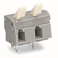 WAGO Svorka 257-603/333-000 na desky plošných spojů Ovládací tlačítko 2,5 mm², šedá