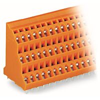 WAGO Svorka 737-312 třípatrová na desky plošných spojů 2,5 mm² rozteč 5,08 mm, oranžová