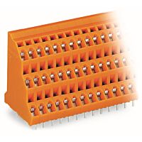 WAGO Svorka 737-403 třípatrová na desky plošných spojů 2,5 mm² rozteč 5,08 mm, oranžová