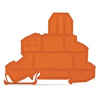 WAGO Deska 2002-1092 koncová pro pojistkové svorky 2mm, oranžová