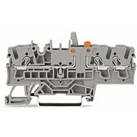 WAGO Svorka 2002-1774/401-000 3vodičová rozpojovací a měřicí mechanickým zajištěním s možností zkoušení, modrá