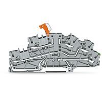 WAGO Svorka 2003-6644 Instalační patrová 2,5 mm² s ovládacími otvory, šedá