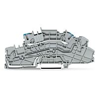 WAGO Svorka 2003-6651 Instalační patrová 2,5 mm² s ovládacími otvory, šedá