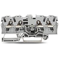 WAGO Svorka 2004-1411/1000-400 pro moduly 4 vodiče S diodou 1N5408, šedá