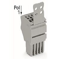 WAGO Konektor 2020-102/132-000 1vodičový pružinový Push-in CAGE CLAMP® 1,5 mm², šedá
