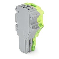 WAGO Konektor 2020-103/000-036 1vodičový pružinový Push-in CAGE CLAMP® 1,5 mm², šedá/zelenožlutá