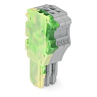 WAGO Konektor 2020-103/000-037 1vodičový pružinový Push-in CAGE CLAMP® 1,5 mm², šedá/zelenožlutá