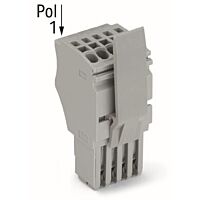 WAGO Konektor 2020-103/122-000 1vodičový pružinový Push-in CAGE CLAMP® 1,5 mm², šedá