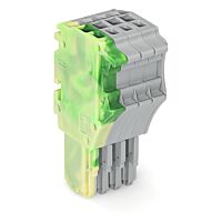 WAGO Konektor 2020-104/000-037 1vodičový pružinový Push-in CAGE CLAMP® 1,5 mm², šedá/zelenožlutá