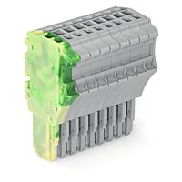 WAGO Konektor 2020-109/000-037 1vodičový pružinový Push-in CAGE CLAMP® 1,5 mm², šedá/zelenožlutá