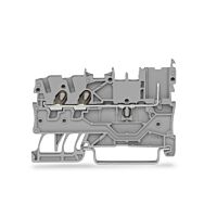 WAGO Svorka 2020-1301 základní – 2 vodiče / 1 pin Na DIN lištu 35 × 15 a 35 × 7,5 Push-in CAGE CLAMP®, šedá