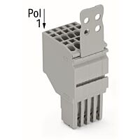 WAGO Svorka 2020-203/132-000 2vodičová pružinová Push-in CAGE CLAMP® 1,5 mm², šedá