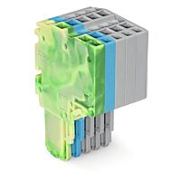 WAGO Svorka 2020-205/000-039 2vodičová pružinová Push-in CAGE CLAMP® 1,5 mm², zelenožlutá/modrá/šedá
